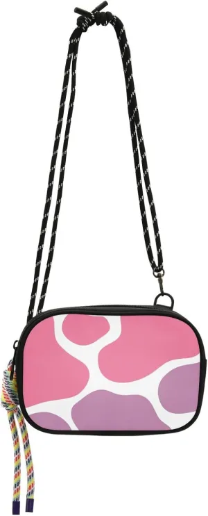 Crossbody Bag Purple Cow Print Cell Phone Purse Wallet with Credit Card Slots Multicolor Handbag with Adjustable Strap Fits Phone Keys And More