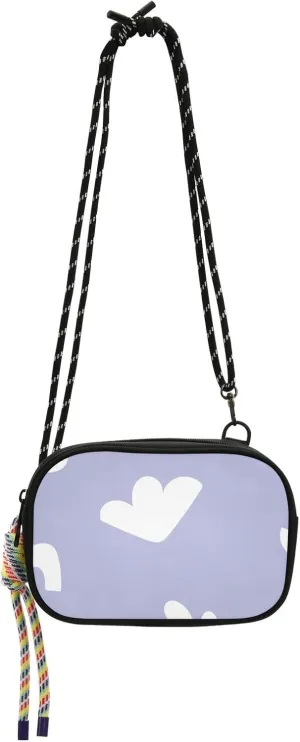Crossbody Bag Purple Little Flowers Cell Phone Purse Wallet with Credit Card Slots Multicolor Handbag with Adjustable Strap Fits Phone Keys And More