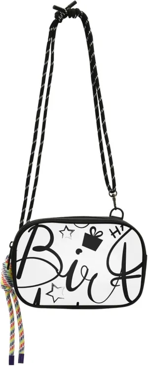 Crossbody Bag Repeated Happy Birthday Black and White Cell Phone Purse Wallet with Credit Card Slots Multicolor Handbag with Adjustable Strap Fits Phone Keys And More