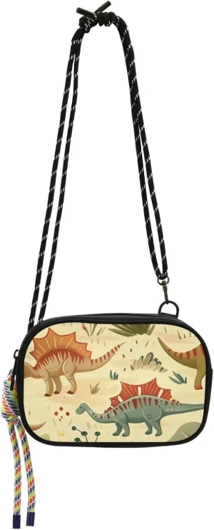 Crossbody Bag Retro Dinosaurs Cell Phone Purse Wallet with Credit Card Slots Multicolor Handbag with Adjustable Strap Fits Phone Keys And More
