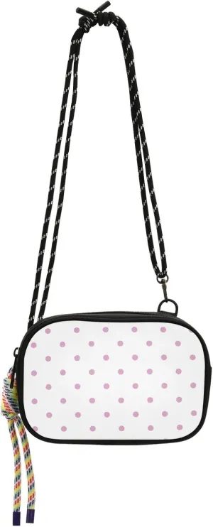 Crossbody Bag Small Pink Polka Dots Cell Phone Purse Wallet with Credit Card Slots Multicolor Handbag with Adjustable Strap Fits Phone Keys And More