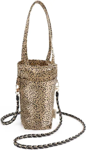 Crossbody Bags for Women, Lightweight and Foldable Bucket Bag, Water Bottle Holder Fit for Stanley Cup or Daily Use