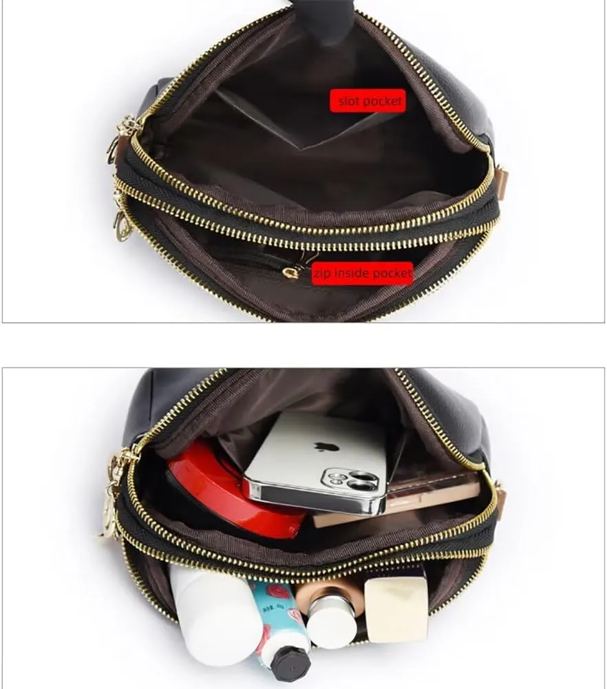 Crossbody Purse for Women Leather Purses and Handbags Designer Shoulder Bag Satchel Bag Everyday Purse for Daily Use
