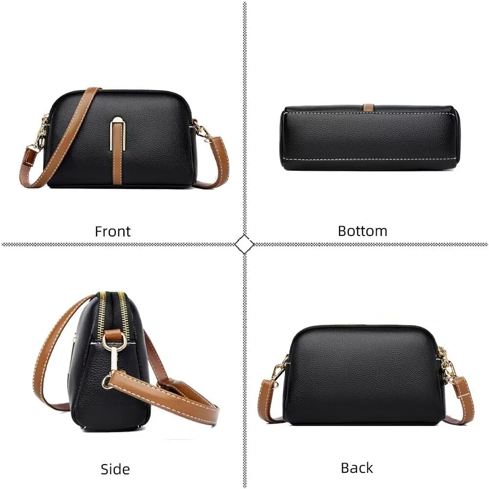 Crossbody Purse for Women Leather Purses and Handbags Designer Shoulder Bag Satchel Bag Everyday Purse for Daily Use