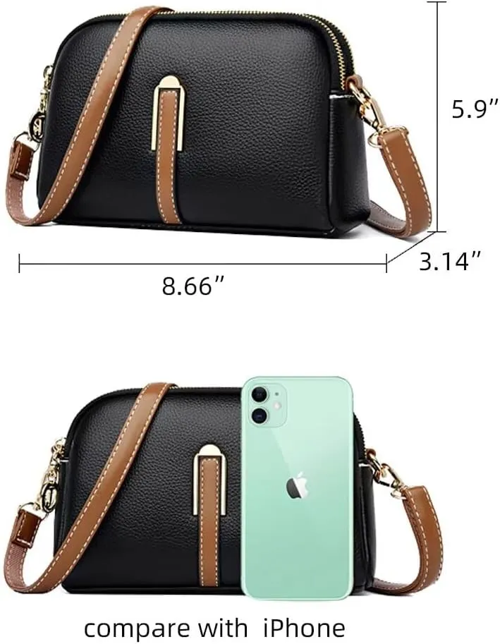 Crossbody Purse for Women Leather Purses and Handbags Designer Shoulder Bag Satchel Bag Everyday Purse for Daily Use