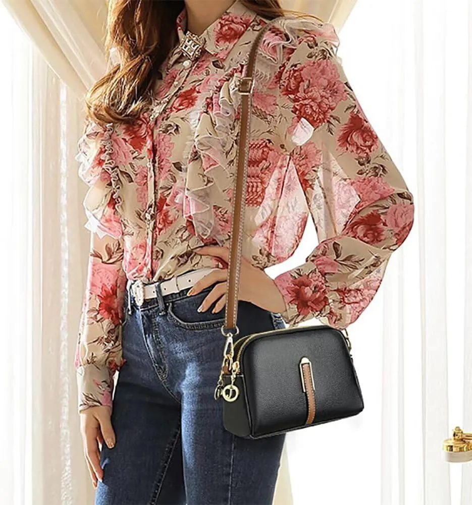 Crossbody Purse for Women Leather Purses and Handbags Designer Shoulder Bag Satchel Bag Everyday Purse for Daily Use