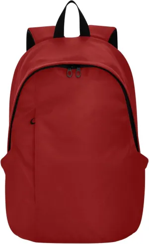 Dark Red Travel Backpack, Sturdy and Waterproof, Leisure Laptop Backpack for Men and Women, 25L for Work Travel Daily Use