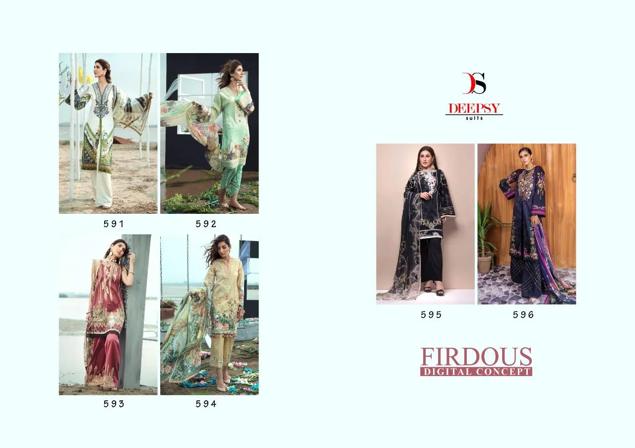 Deepsy Suits Firdous Digital Concept Jam Satin Pakistani Wear Salwar Kameez