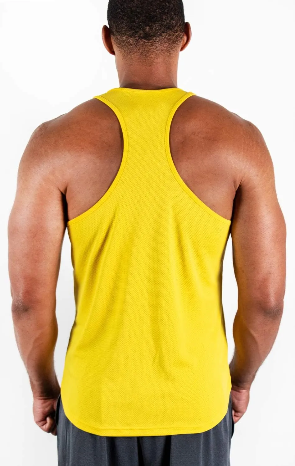 DEVOPS 3 Pack Men's Y-Back Dry Fit Muscle Gym Workout Tank Top