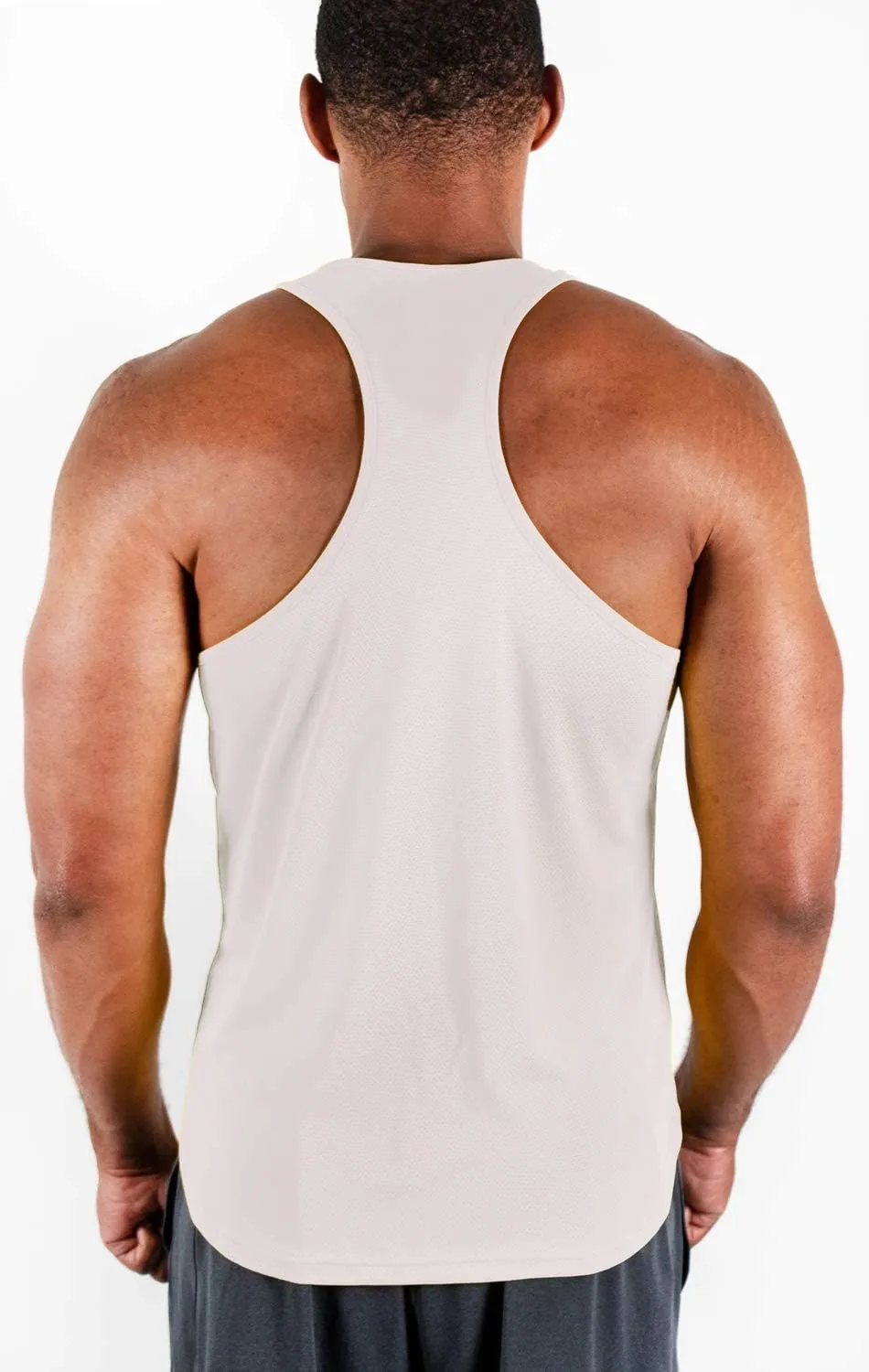 DEVOPS 3 Pack Men's Y-Back Dry Fit Muscle Gym Workout Tank Top