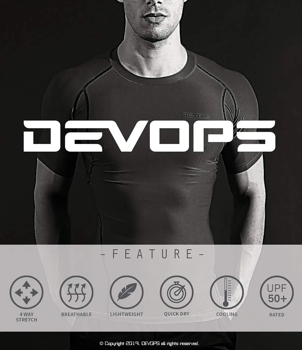 DEVOPS 3 Pack Men's Y-Back Dry Fit Muscle Gym Workout Tank Top