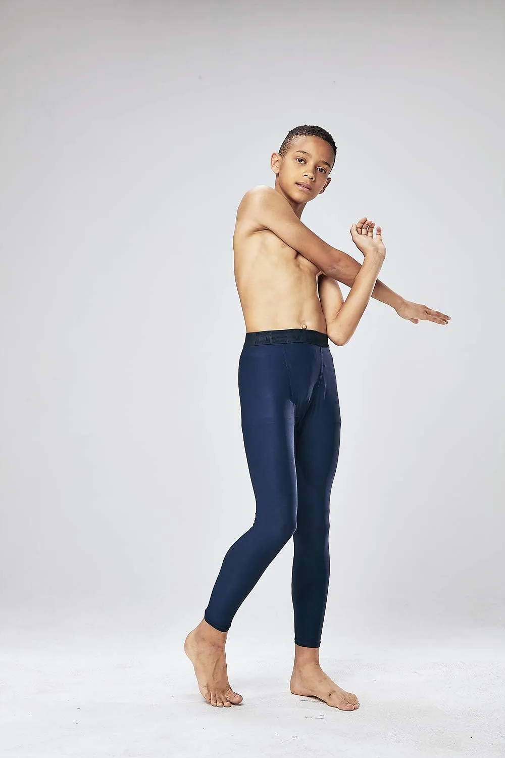 DEVOPS Boys 2~3 Pack UPF 50  Compression Tights Sport Leggings & Shirt
