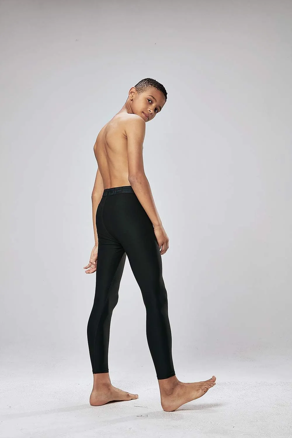 DEVOPS Boys 2~3 Pack UPF 50  Compression Tights Sport Leggings & Shirt