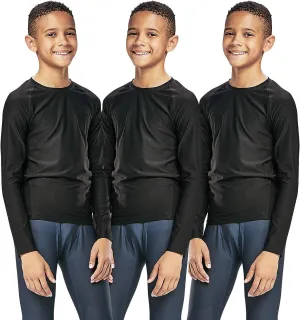 DEVOPS Boys 2~3 Pack UPF 50  Compression Tights Sport Leggings & Shirt