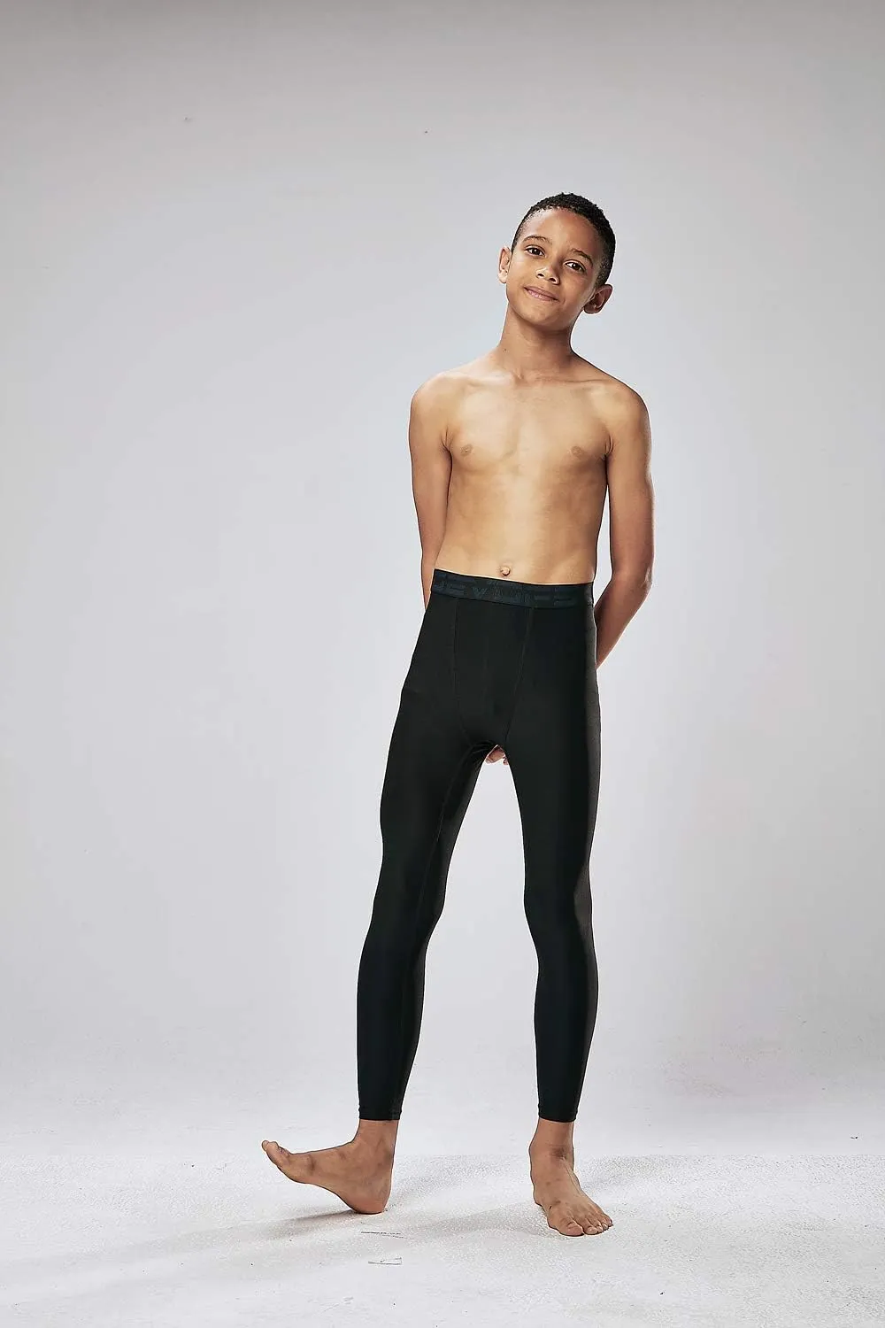 DEVOPS Boys 2~3 Pack UPF 50  Compression Tights Sport Leggings & Shirt