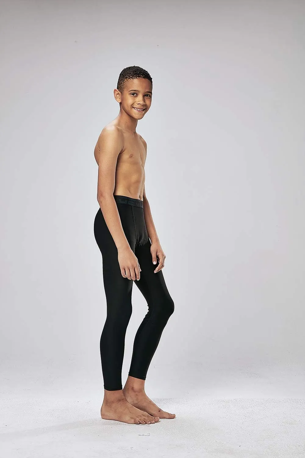 DEVOPS Boys 2~3 Pack UPF 50  Compression Tights Sport Leggings & Shirt