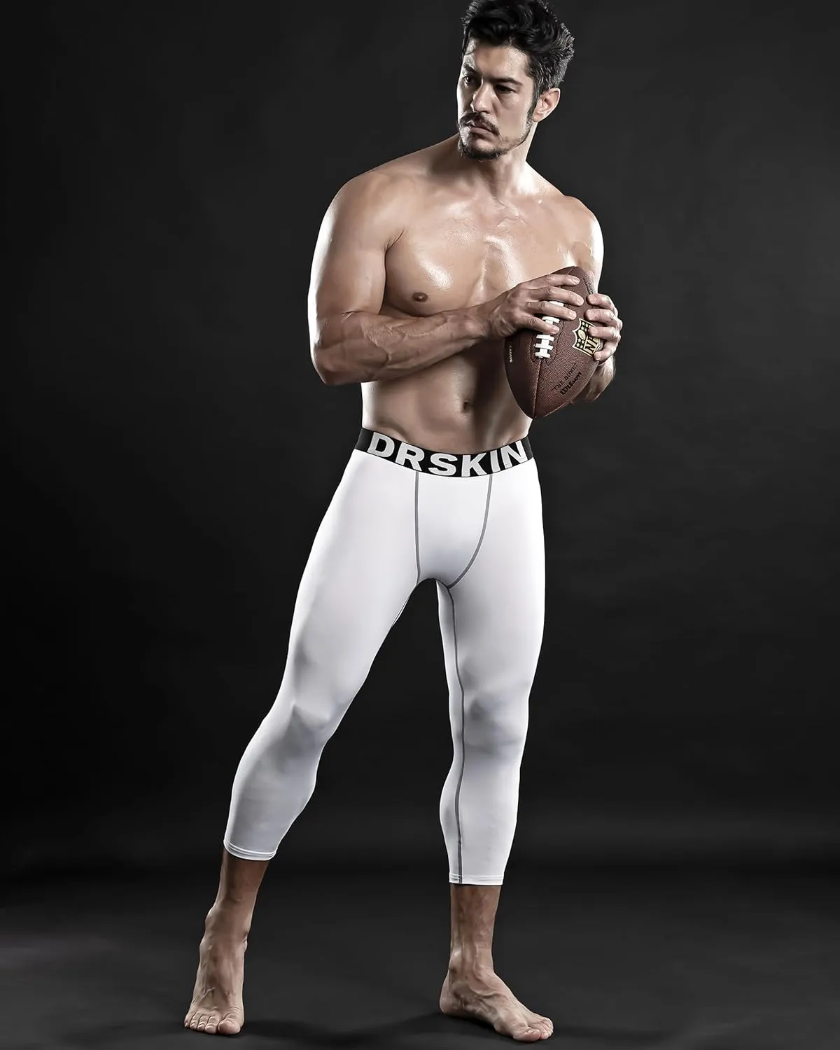 DRSKIN 3, 2 or 1 Pack Mens 3/4 Compression Pants Tights Leggings Shorts Sports Athletic Baselayer Running Workout Active