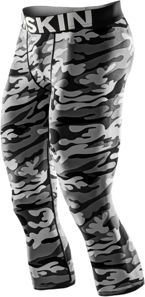 DRSKIN 3, 2 or 1 Pack Mens 3/4 Compression Pants Tights Leggings Shorts Sports Athletic Baselayer Running Workout Active