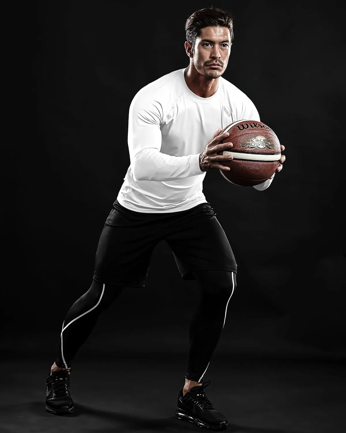 DRSKIN 4, 3, 2 or 1 Pack Men's Compression Shirts Top Long Sleeve Sports Baselayer Workout Running Athletic Active