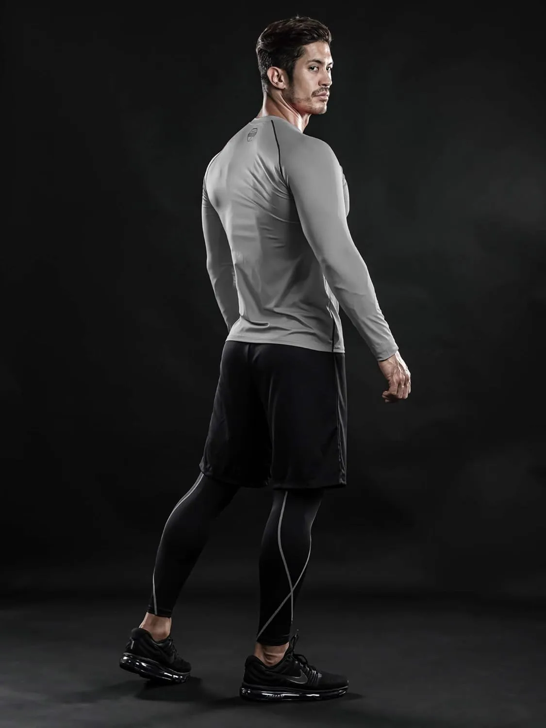 DRSKIN 4, 3, 2 or 1 Pack Men's Compression Shirts Top Long Sleeve Sports Baselayer Workout Running Athletic Active