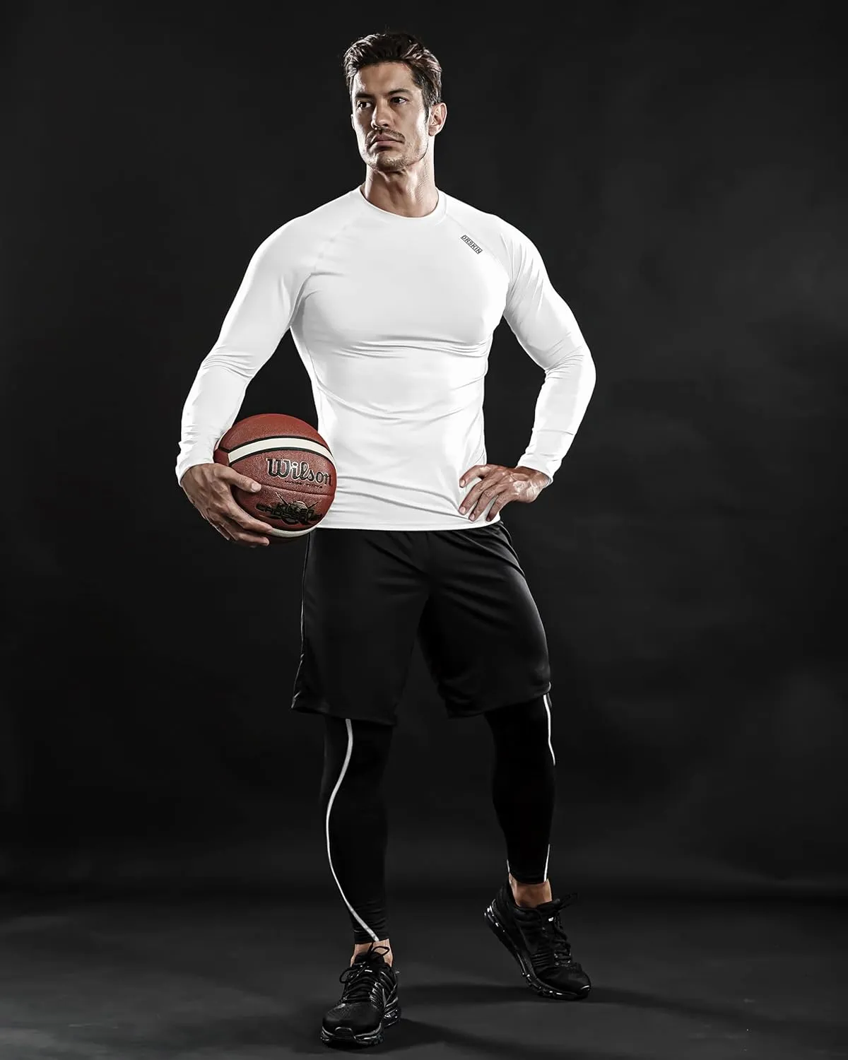 DRSKIN 4, 3, 2 or 1 Pack Men's Compression Shirts Top Long Sleeve Sports Baselayer Workout Running Athletic Active