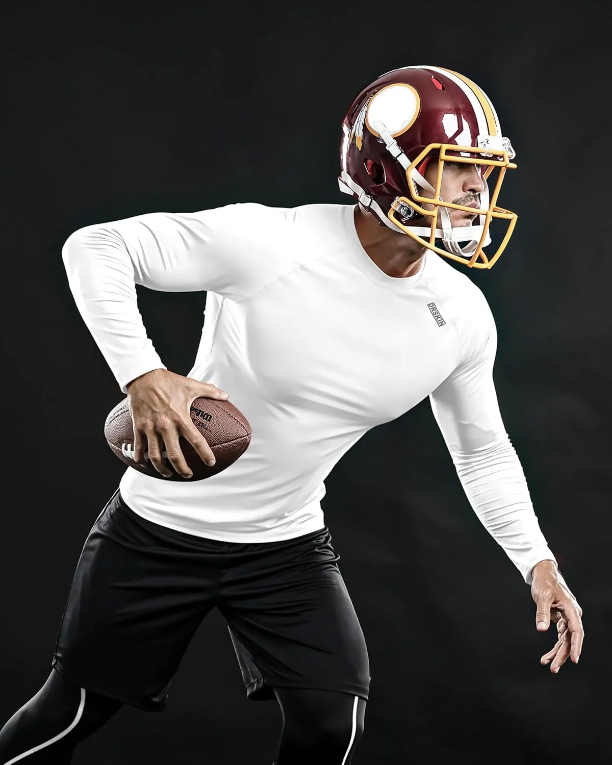 DRSKIN 4, 3, 2 or 1 Pack Men's Compression Shirts Top Long Sleeve Sports Baselayer Workout Running Athletic Active