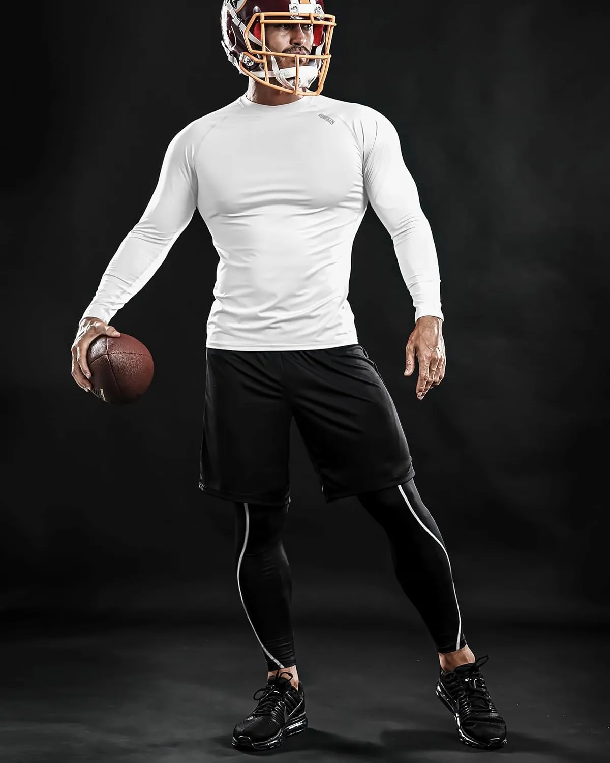 DRSKIN 4, 3, 2 or 1 Pack Men's Compression Shirts Top Long Sleeve Sports Baselayer Workout Running Athletic Active