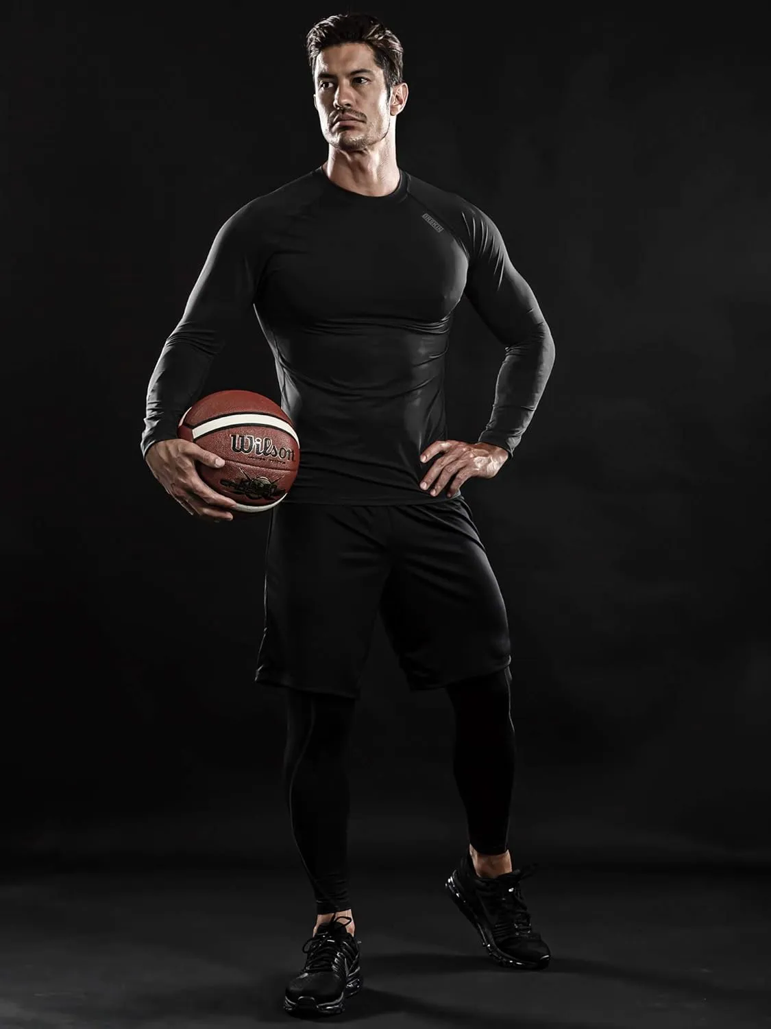 DRSKIN 4, 3, 2 or 1 Pack Men's Compression Shirts Top Long Sleeve Sports Baselayer Workout Running Athletic Active