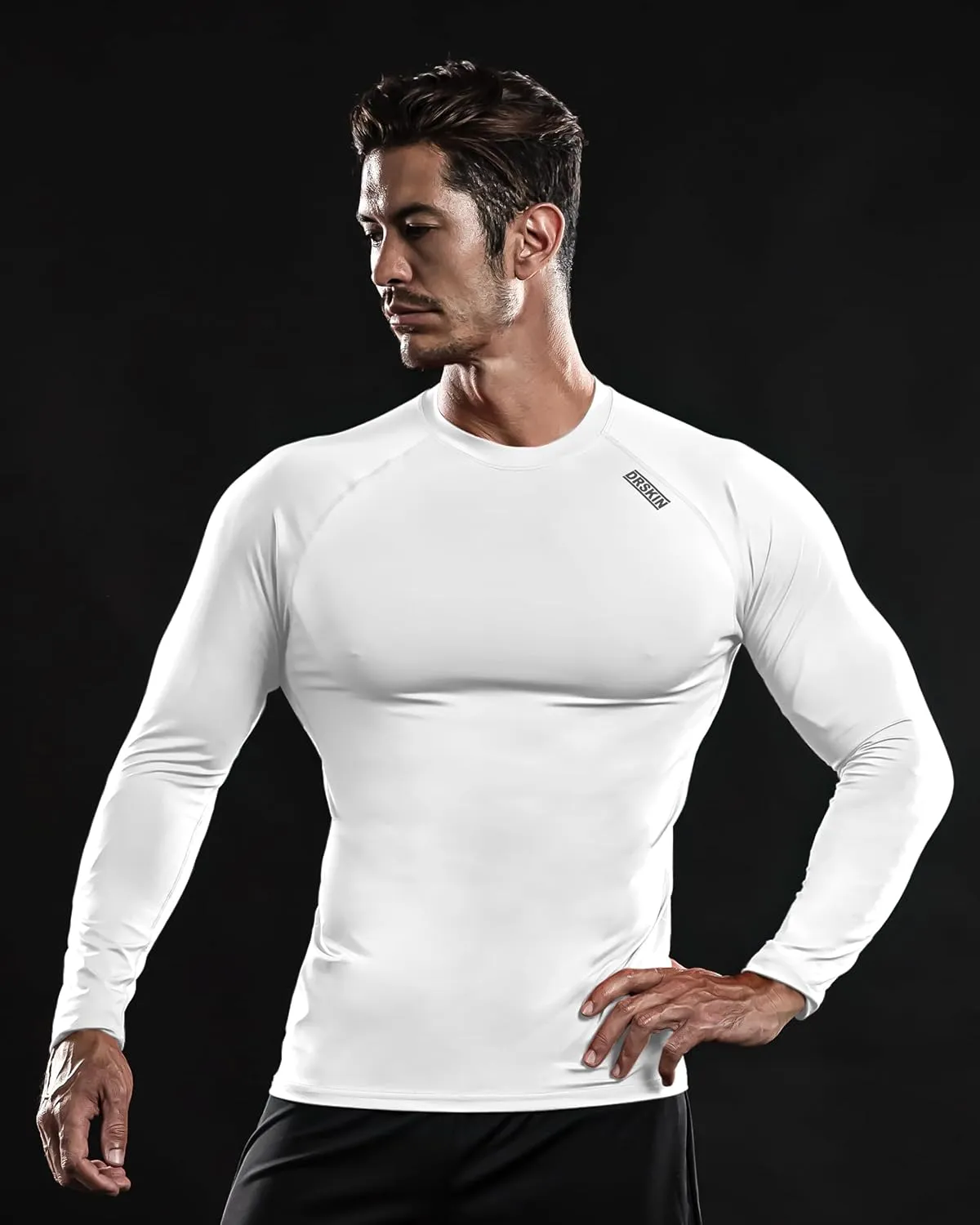 DRSKIN 4, 3, 2 or 1 Pack Men's Compression Shirts Top Long Sleeve Sports Baselayer Workout Running Athletic Active