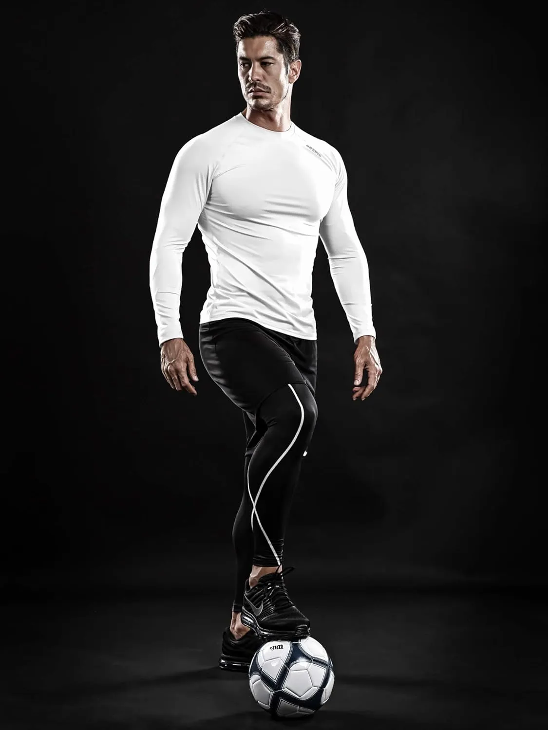 DRSKIN 4, 3, 2 or 1 Pack Men's Compression Shirts Top Long Sleeve Sports Baselayer Workout Running Athletic Active