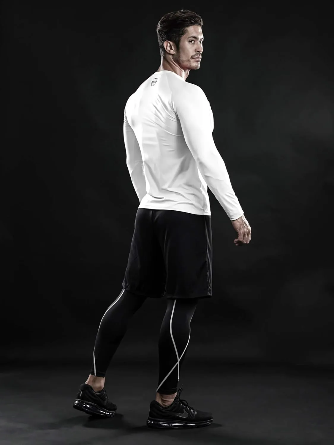 DRSKIN 4, 3, 2 or 1 Pack Men's Compression Shirts Top Long Sleeve Sports Baselayer Workout Running Athletic Active