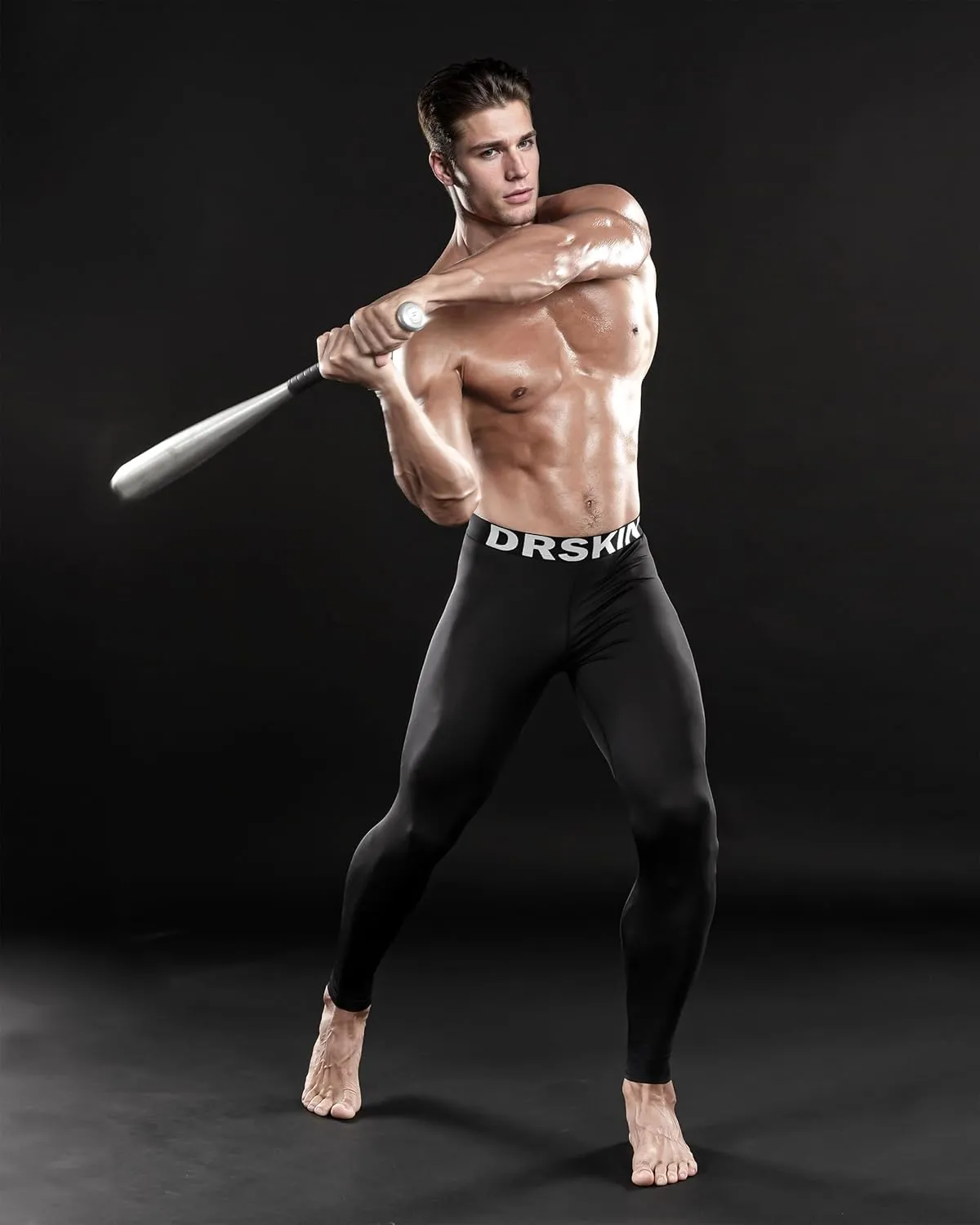 DRSKIN 5, 4, 3 or 1 Pack Mens Compression Pants Tights Leggings Sports Baselayer Running Athletic Workout Active