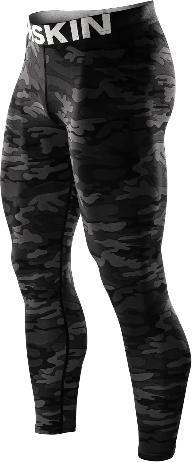 DRSKIN 5, 4, 3 or 1 Pack Mens Compression Pants Tights Leggings Sports Baselayer Running Athletic Workout Active