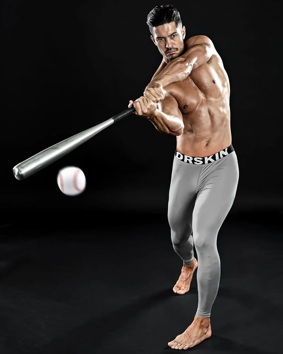 DRSKIN 5, 4, 3 or 1 Pack Mens Compression Pants Tights Leggings Sports Baselayer Running Athletic Workout Active