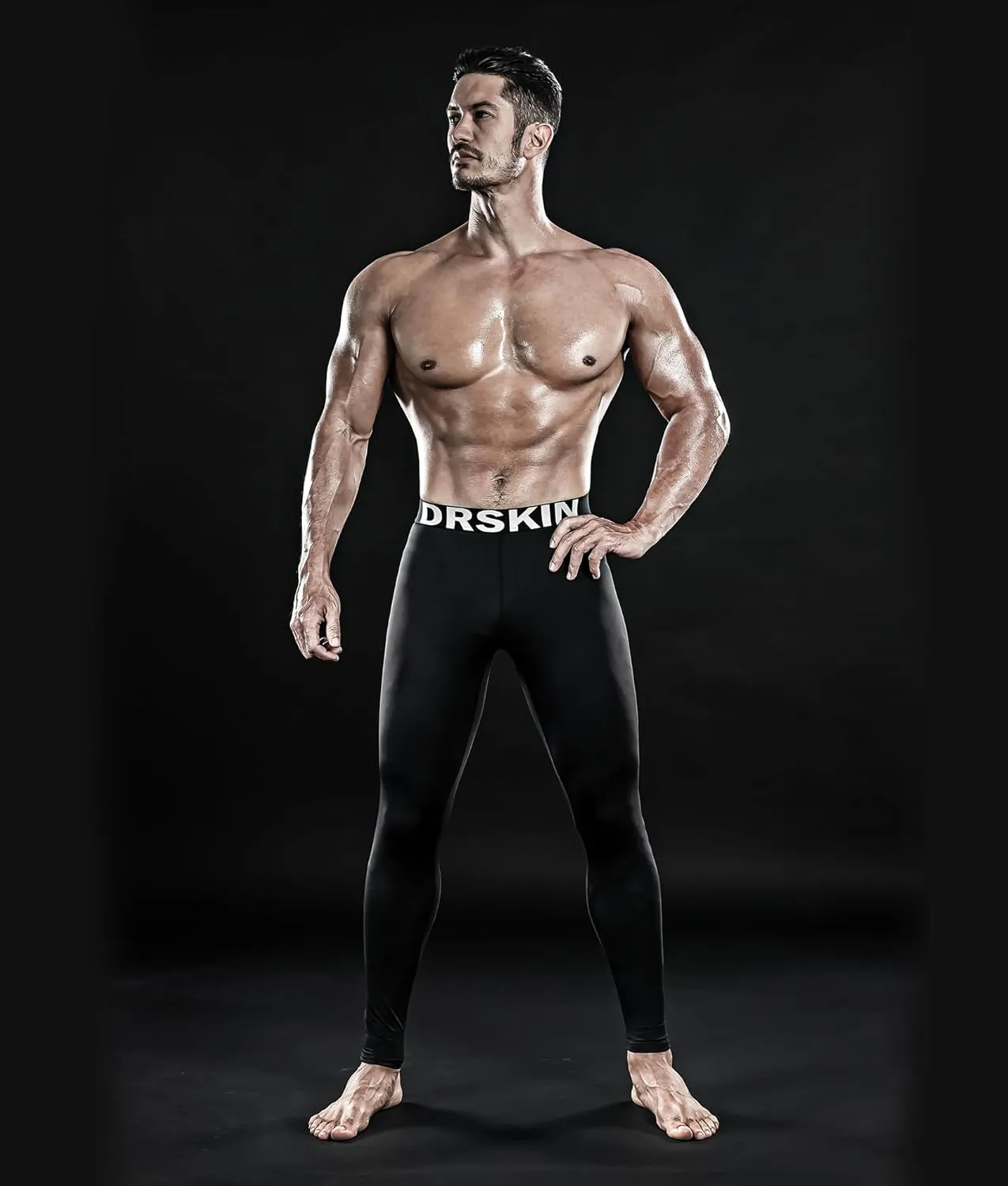 DRSKIN 5, 4, 3 or 1 Pack Mens Compression Pants Tights Leggings Sports Baselayer Running Athletic Workout Active