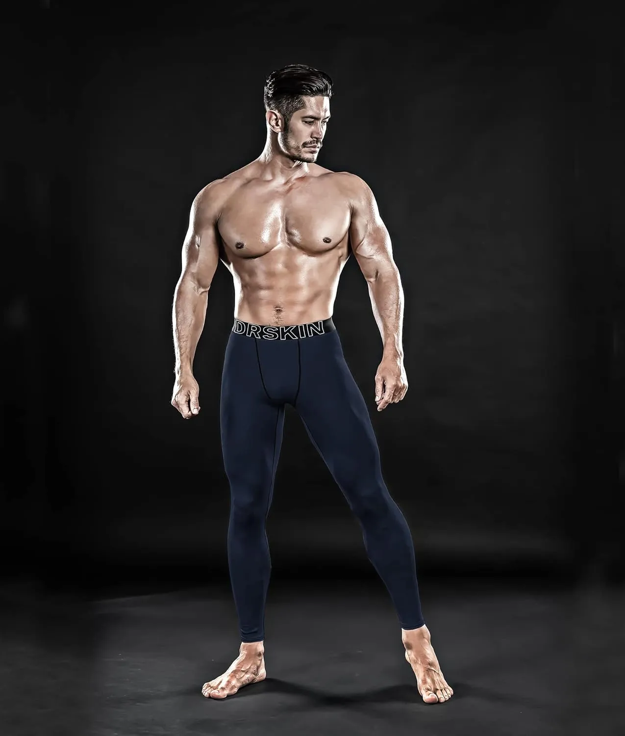 DRSKIN 5, 4, 3 or 1 Pack Mens Compression Pants Tights Leggings Sports Baselayer Running Athletic Workout Active