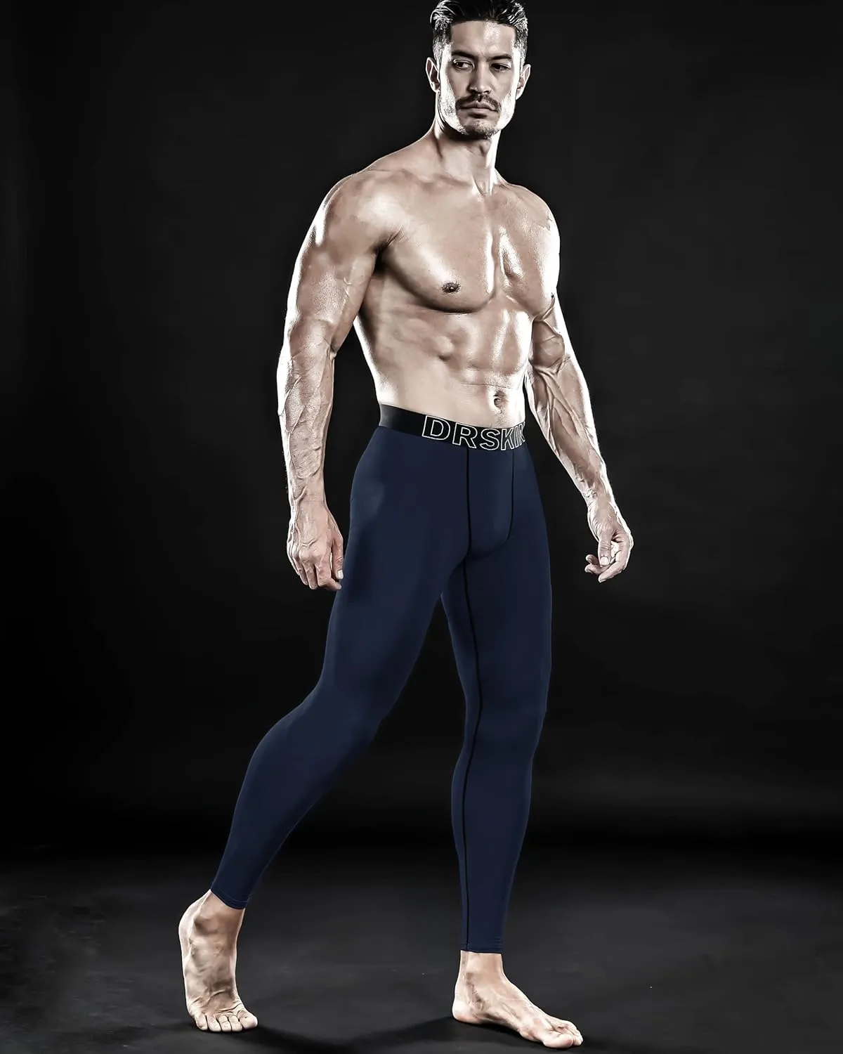 DRSKIN 5, 4, 3 or 1 Pack Mens Compression Pants Tights Leggings Sports Baselayer Running Athletic Workout Active