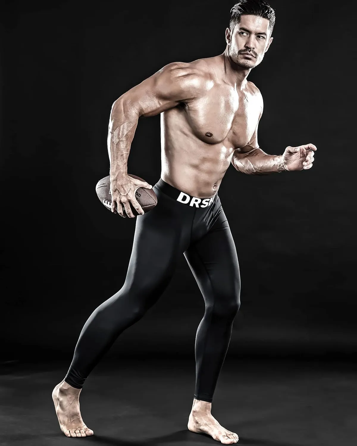 DRSKIN 5, 4, 3 or 1 Pack Mens Compression Pants Tights Leggings Sports Baselayer Running Athletic Workout Active