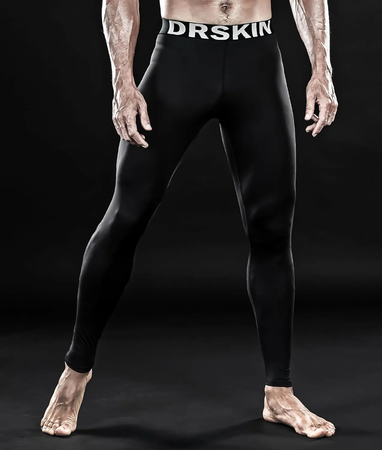 DRSKIN 5, 4, 3 or 1 Pack Mens Compression Pants Tights Leggings Sports Baselayer Running Athletic Workout Active