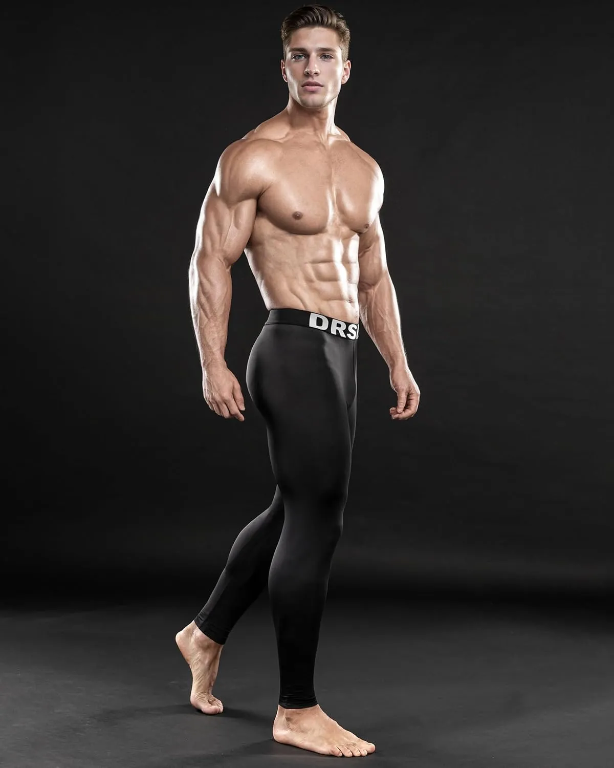 DRSKIN 5, 4, 3 or 1 Pack Mens Compression Pants Tights Leggings Sports Baselayer Running Athletic Workout Active
