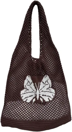 ENBEI Beach Bag Crochet Tote bag for Women,Aesthetic Boho Large Bag,Foldable&Lightweight,Shopping,Beach,Travel,Daily Use