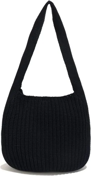 ENBEI Women's Crochet Tote Bag Knit Shoulder bag,Aesthetic Bag,Cute Eco-Friendly Tote for Travel,Daily Use,Gift Box Packaging