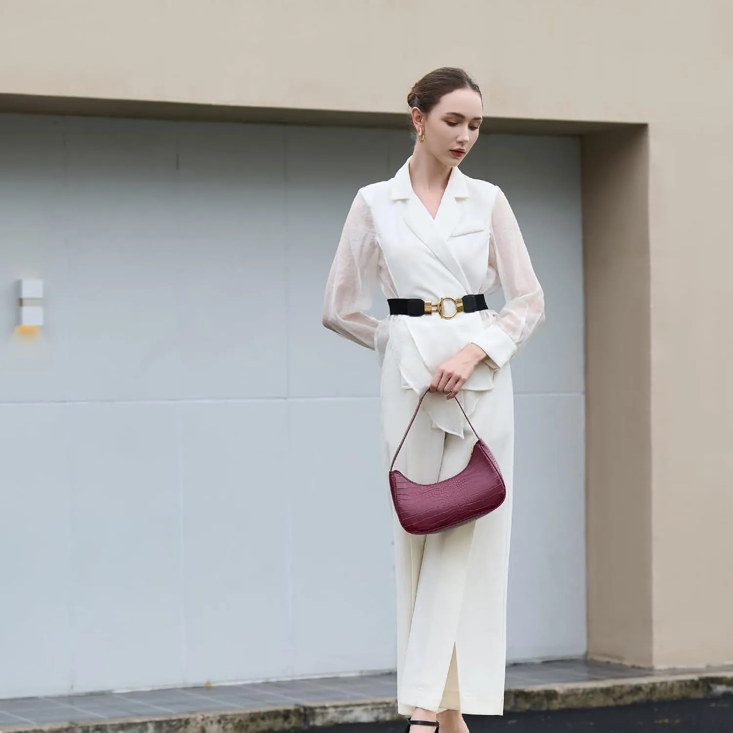 Fashion shoulder Bag for Women's Cute Hobo Tote Handbag Mini Clutch Underarm Purse for Daily Use/Work/Travel/Casual Outings