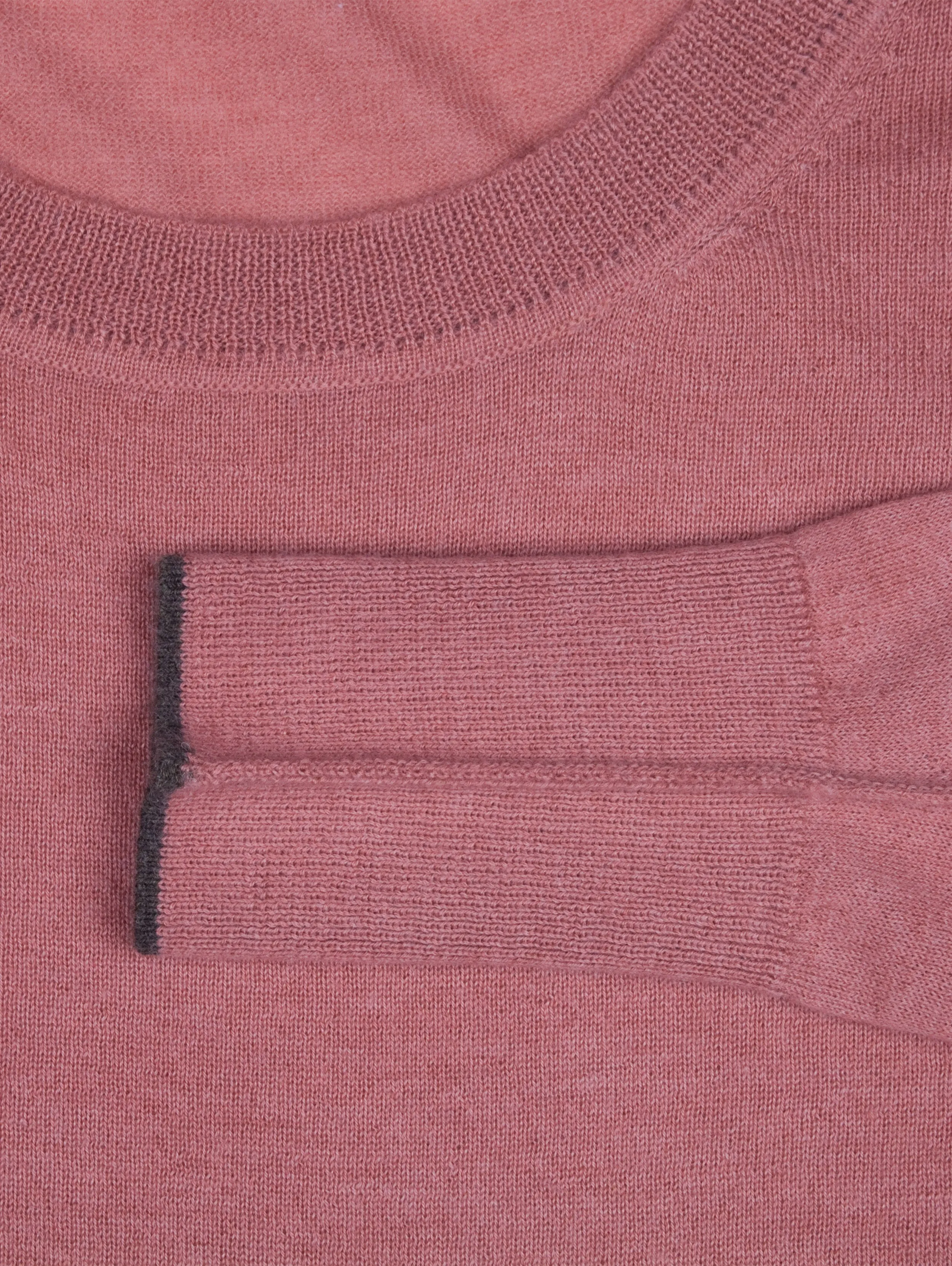 Fine Knit Crew Neck Cashmere Sweater