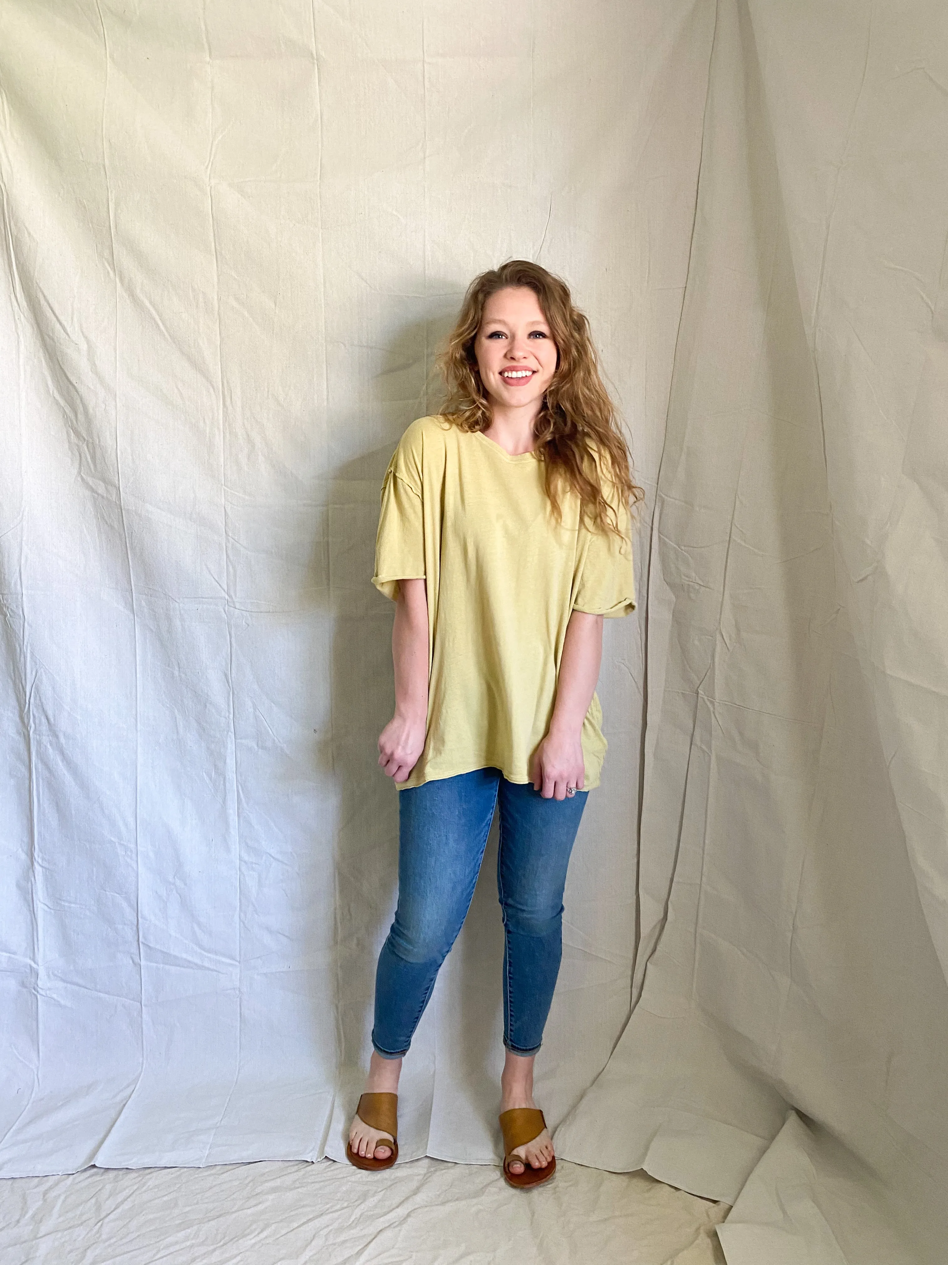 Free People Nina Tee [bitter lemon]