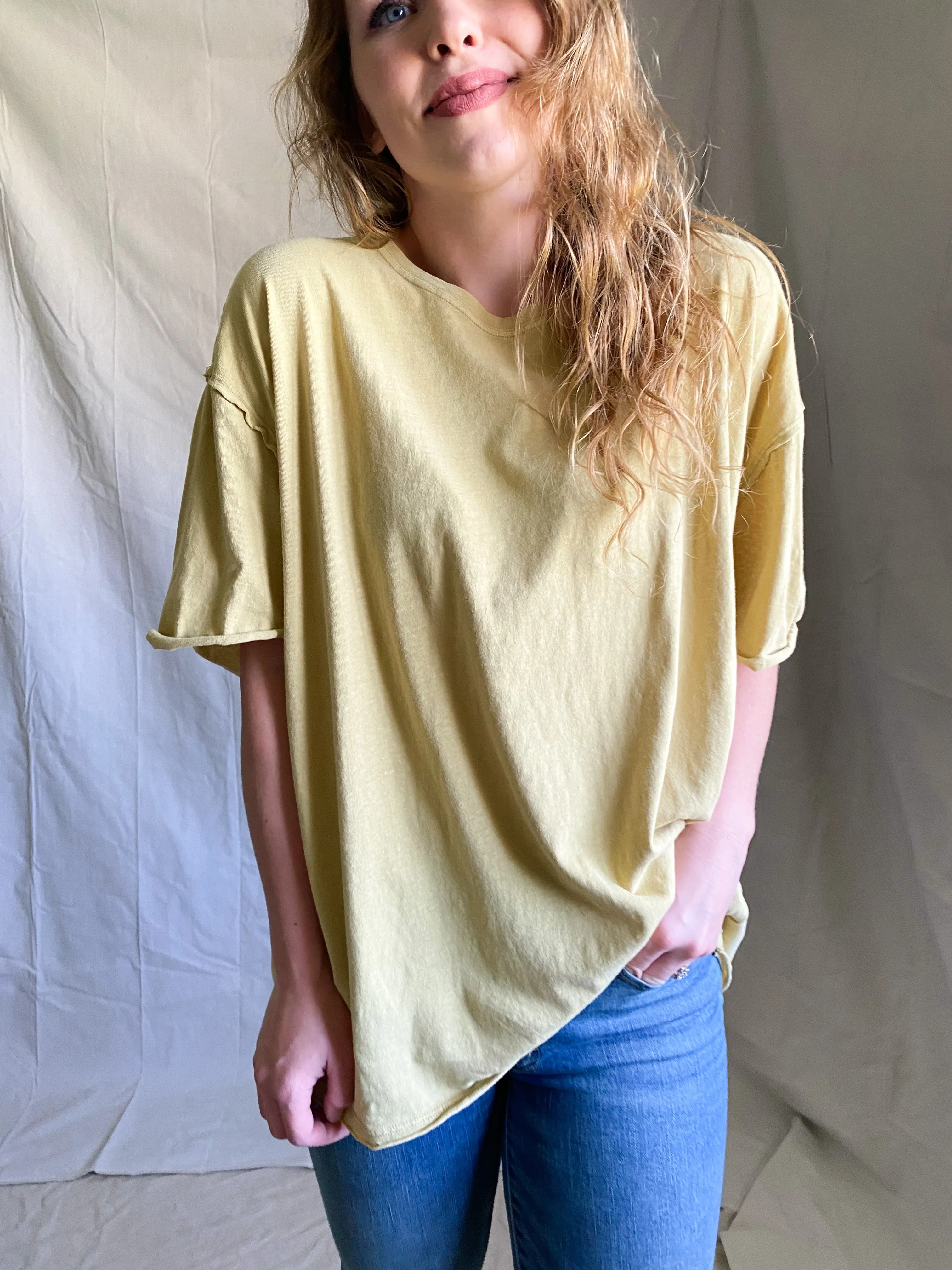 Free People Nina Tee [bitter lemon]