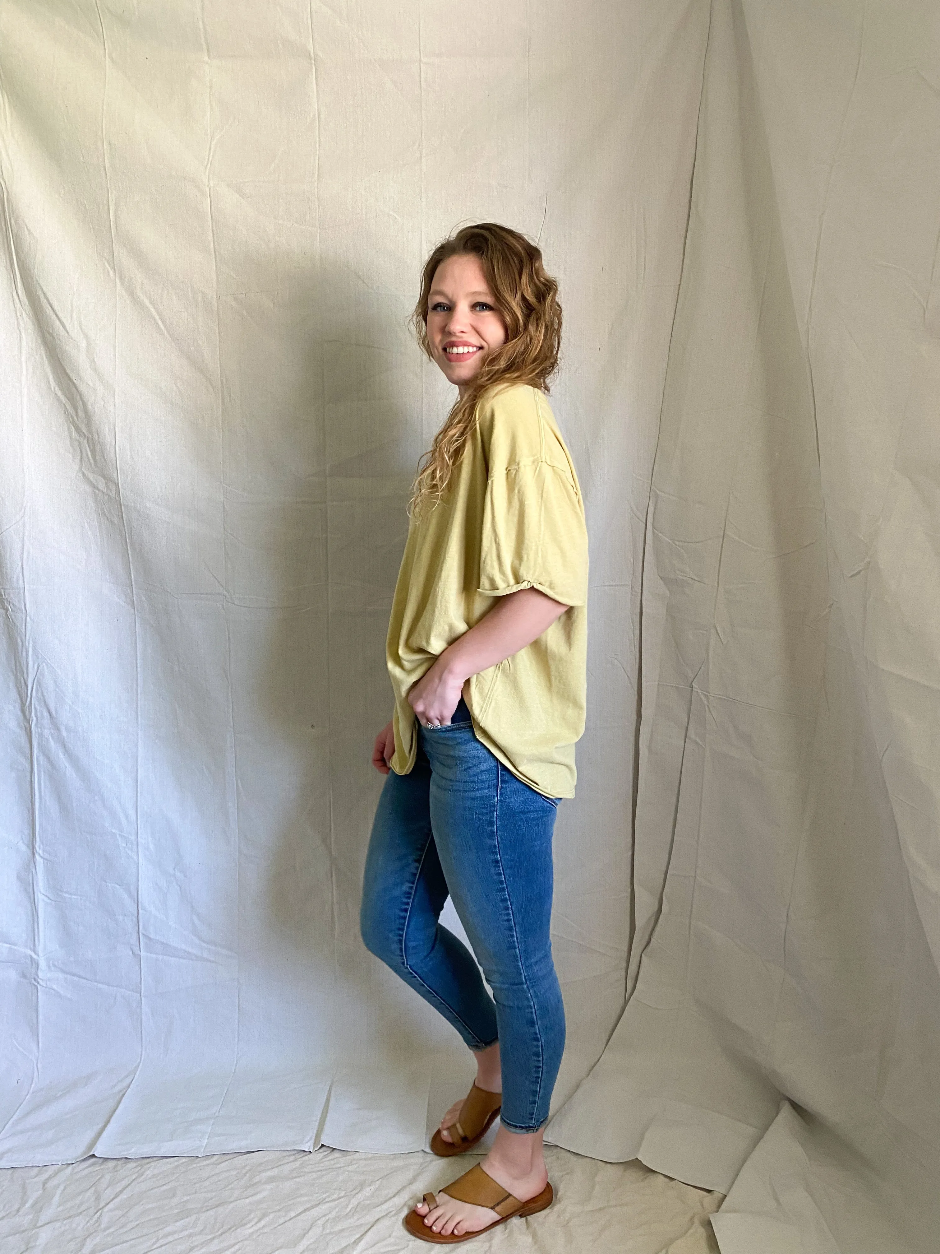 Free People Nina Tee [bitter lemon]