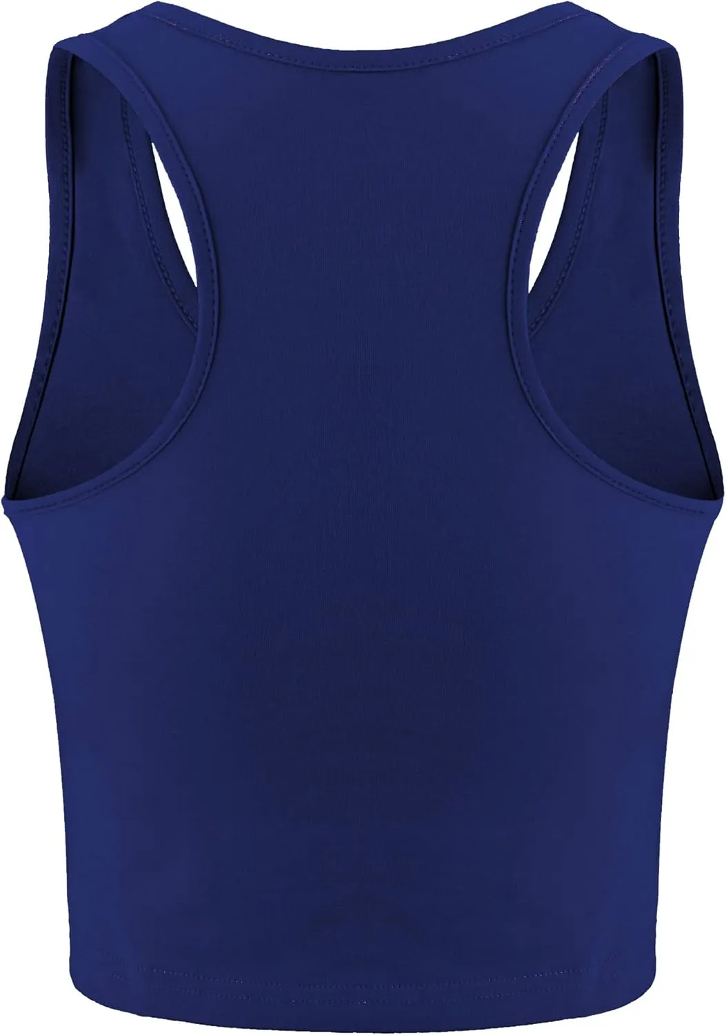 Geyoga 8 Pcs Women Basic Crop Tank Tops Sleeveless Racerback Crop Cotton Top