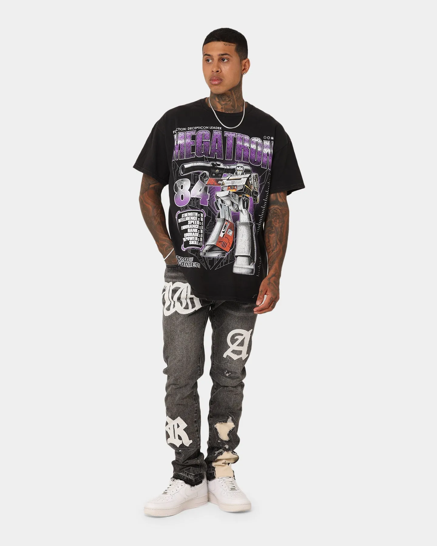 Goat Crew X Transformers Megatron Vintage T-Shirt Black Wash