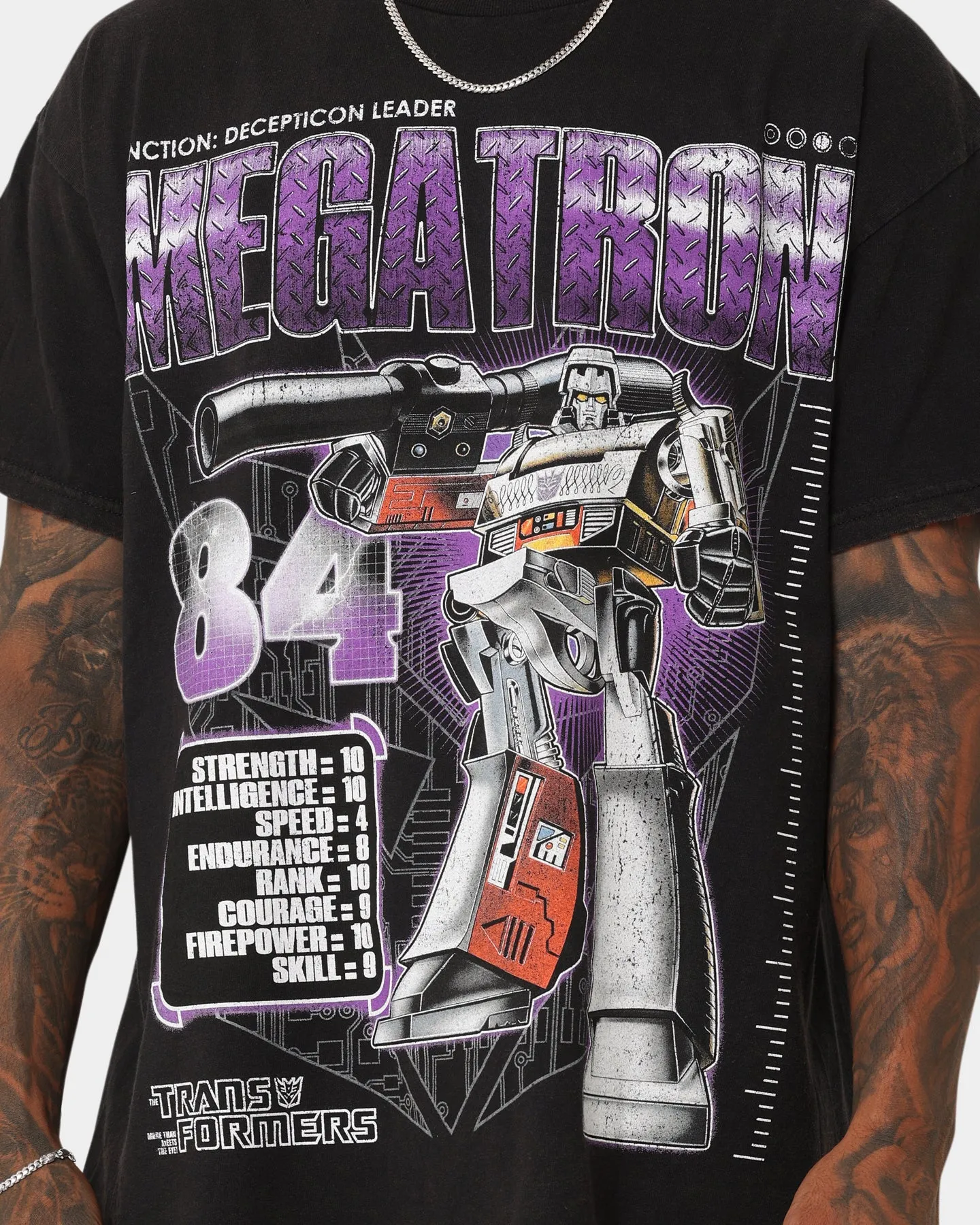 Goat Crew X Transformers Megatron Vintage T-Shirt Black Wash